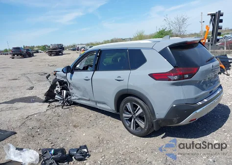 2023 Nissan Rogue Platinum Intelligent Awd из США, поврежденный, VIN JN8BT3DD3PW313036